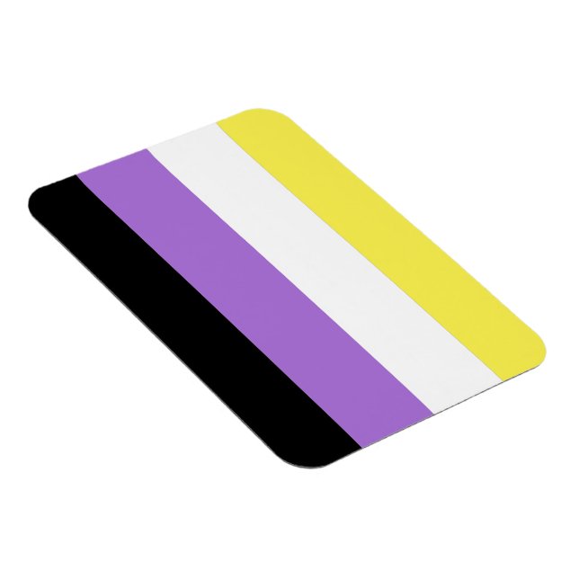 Icke-binär stolthetsflagga magnet (Högersidan)