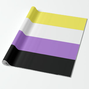 Icke-binär stolthetsflagga presentpapper