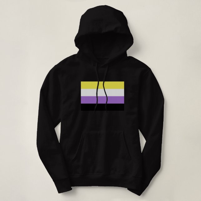 Icke-binär stolthetsflagga t shirt (Design framsida)
