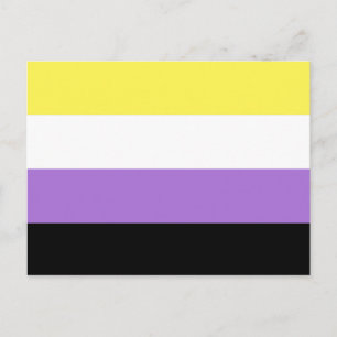 Icke-binär stolthetsflagga vykort