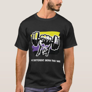 Icke-binär stolthetsgymtröja — Knutna hantlar 2026 T Shirt