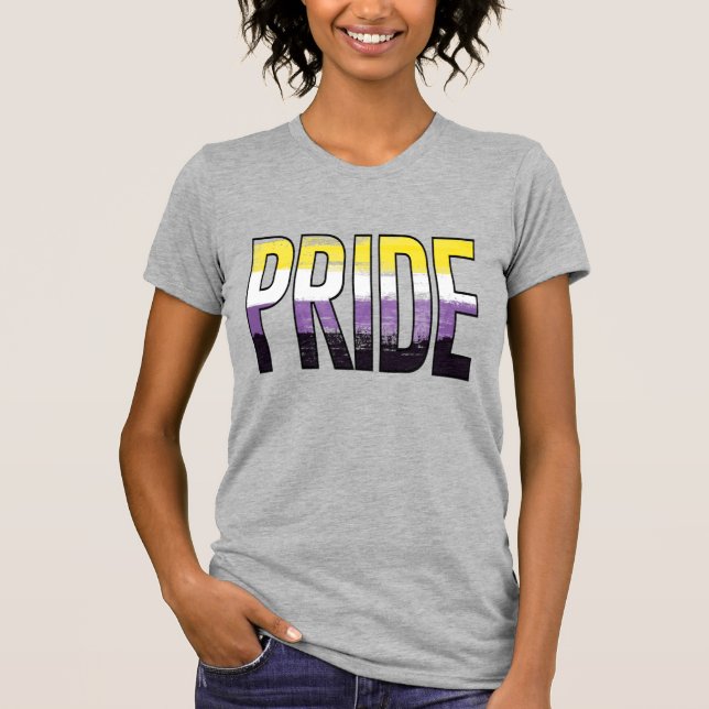 Icke-binär stolthetsord t shirt (Framsida)