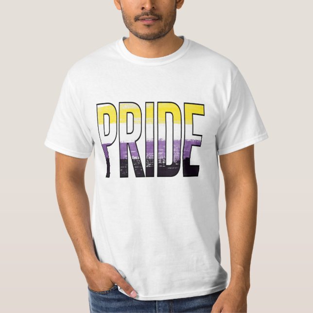 Icke-binär stolthetsord t shirt (Framsida)