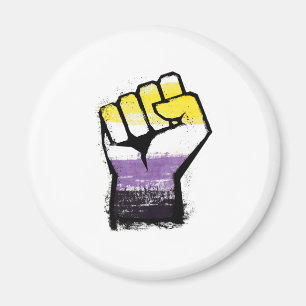 Icke-binär stolthetsprotest näve magnet