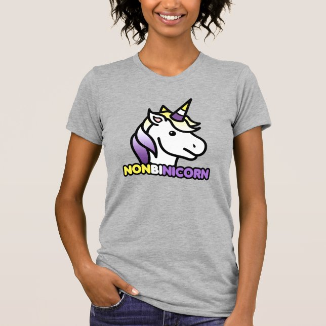 Icke-binärhörning T Shirt (Framsida)
