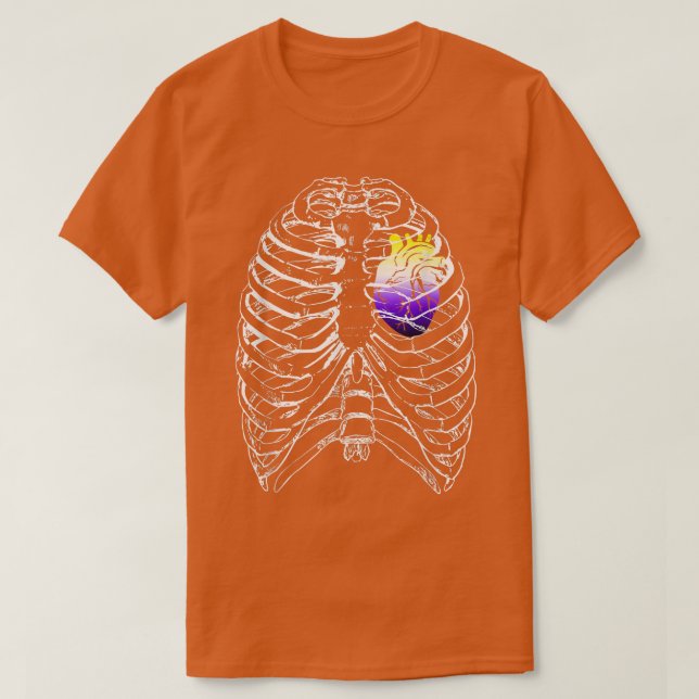 Icke- binärt anatomiskt hjärtavfall NB Enby Pride  T Shirt (Design framsida)