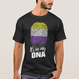 Icke-binärt fingeravtryck finns i mitt DNA-kort T Shirt