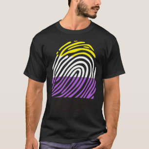 Icke-binärt fingeravtryck t shirt