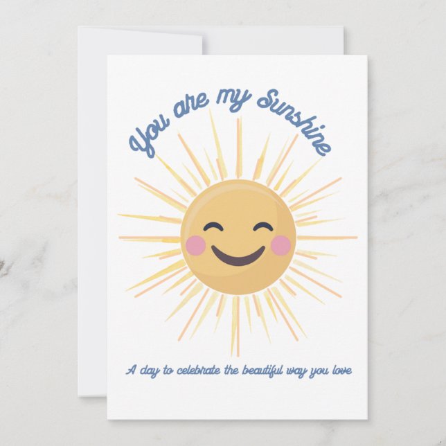 icke-binärt firande-kort inbjudningar (Framsida)