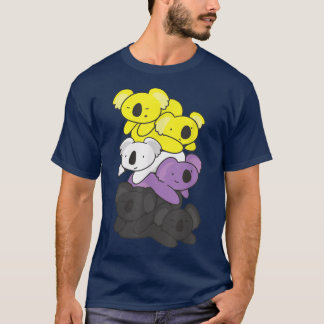 Icke-binärt Flagga-Pride LGBTQ Koala T Shirt