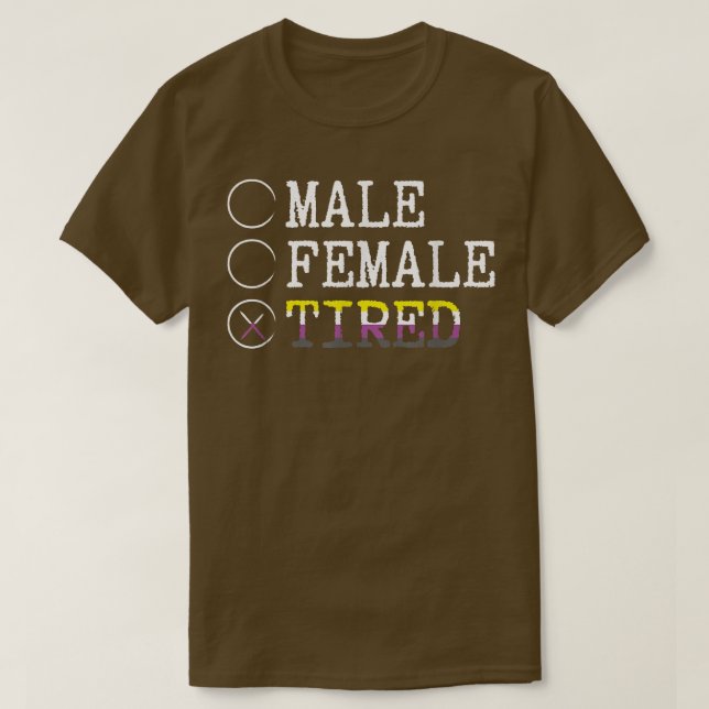 Icke-binärt genderqueer Pronouns-LGBTQ Enby-Pride  T Shirt (Design framsida)
