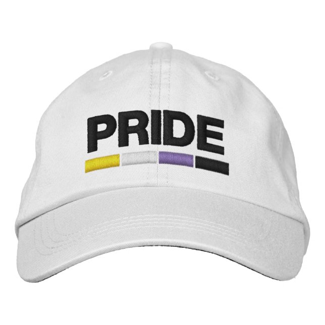 Icke-binärt Pride Broderad Keps (Framsida)