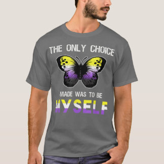 Icke-binärt Pride Butterfly Funny LGBT Nonbinary F T Shirt