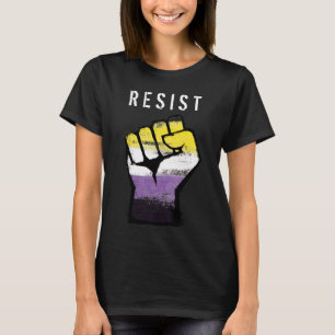 Icke-binärt Pride - fist T Shirt