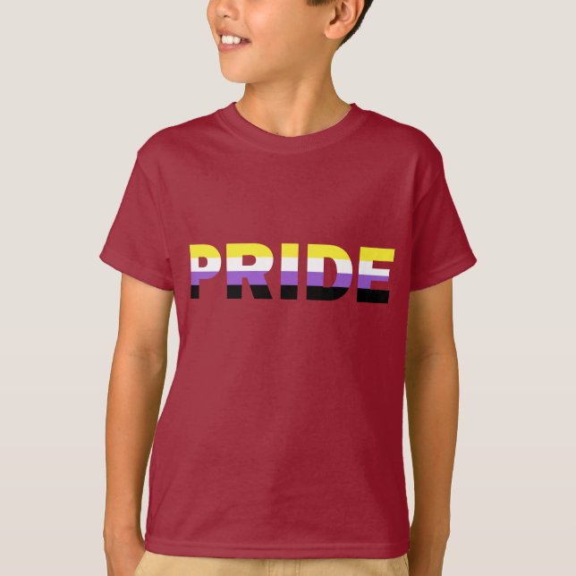 Icke-binärt Pride, Flagga T Shirt (Framsida)