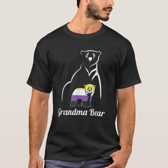 Icke-binärt Pride för HBT-snäckor utan binärt gren T Shirt (Framsida)