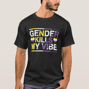 Icke- binärt Pride Höger för Gender av genderfluid T Shirt