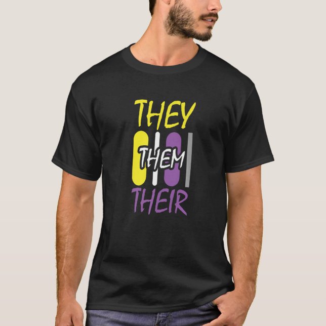 Icke- binärt Pride Höger för Gender av genderfluid T Shirt (Framsida)