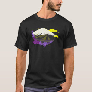 Icke-binärt Pride japanskt Wave LGBTQ NB Art LGBT T Shirt