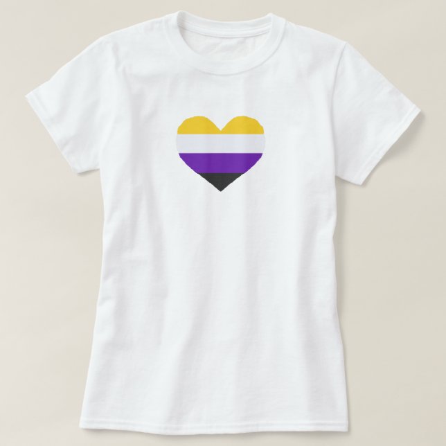 Icke-binärt Pride T Shirt (Design framsida)