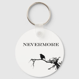 Icke desto fler Raven Dikt Edgar Allan Poe Design Nyckelring
