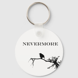 Icke desto fler Raven Dikt Edgar Allan Poe Design Nyckelring