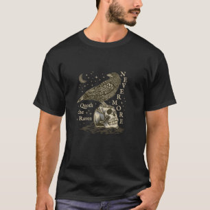 Icke desto mindre har Raven Edgar Allan Poe Mörk A T Shirt