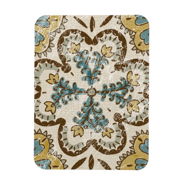 Icke-emballerat batikkvadrat II Magnet (Vertikal)