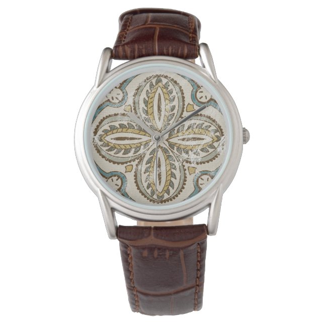 Icke-emballerat batikkvadrat III Armbandsur (Framsida)