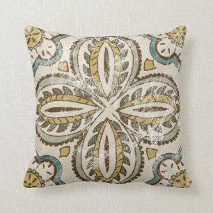 Icke-emballerat batikkvadrat III Kudde