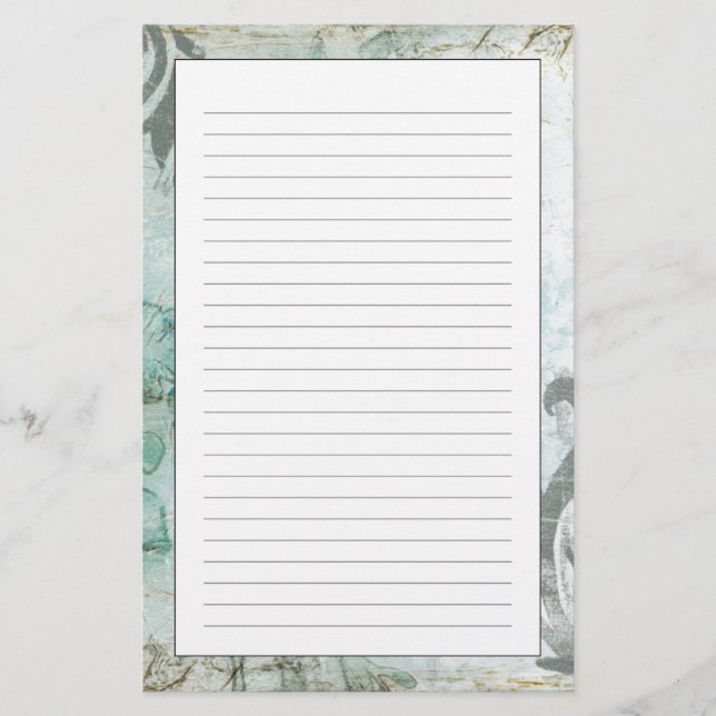 Icke-embellerad blomstråle III Brevpapper (Framsida)