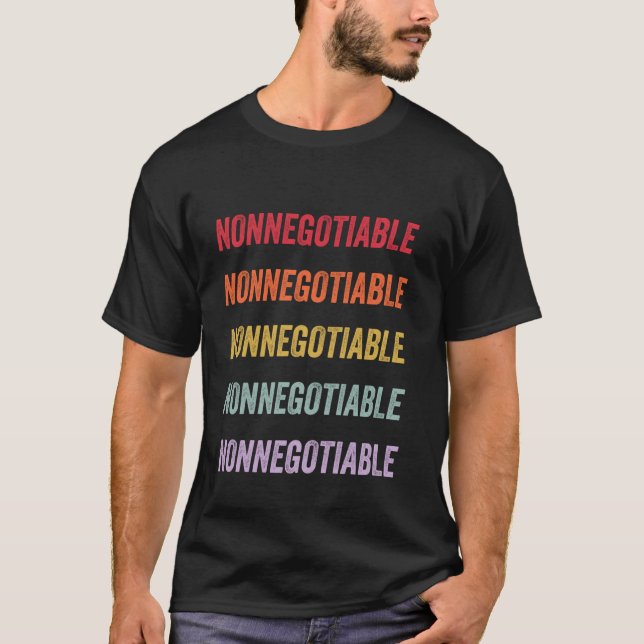Icke förhandlingsbart t shirt (Framsida)