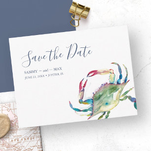 Icke-foto bröllop Save the Date-inbjudningar Spara Datumet