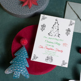 Icke-fotovismiska julklappar inbjudan
