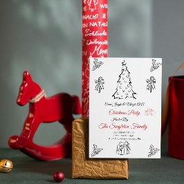 Icke-fotovismiska julklappar inbjudan