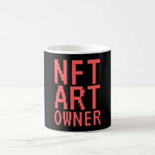 Icke-fungibel token för NFT Art Owner Kaffemugg