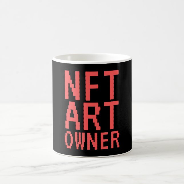 Icke-fungibel token för NFT Art Owner Kaffemugg (Center)