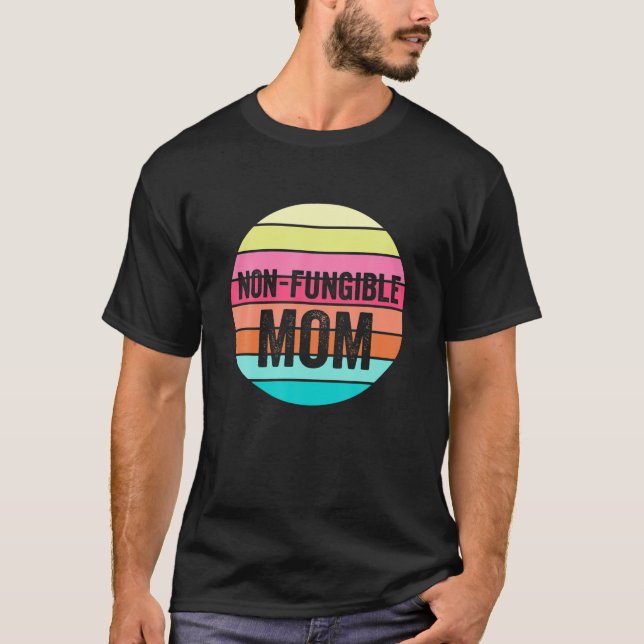 Icke-fungibelt kryptering för blockkedjan Mamma Mo T Shirt (Framsida)