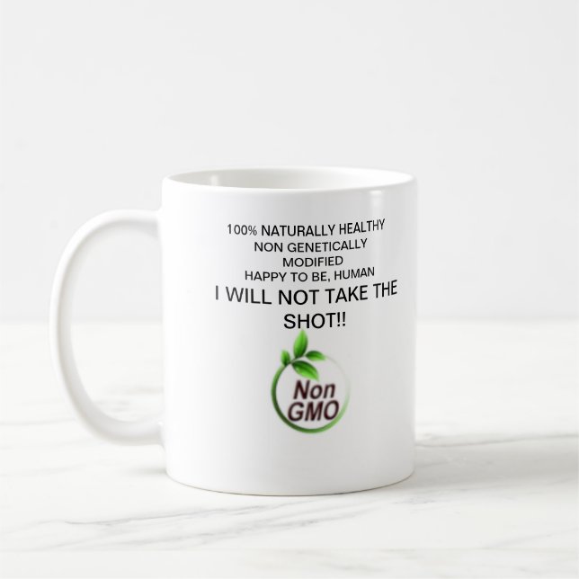 Icke genetiskt modifierade organismer, friska och  kaffemugg (Vänster)