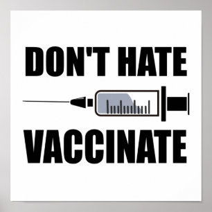 Icke-Hat-Vaccinera För-Vaccin Uttalande Poster