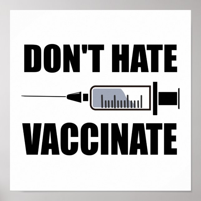 Icke-Hat-Vaccinera För-Vaccin Uttalande Poster (Framsidan)