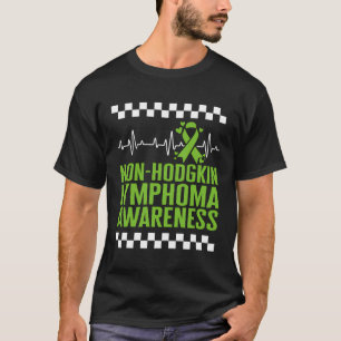 Icke-hodgkin Lymphoma Awareness Lime Ribbon Grönt  T Shirt
