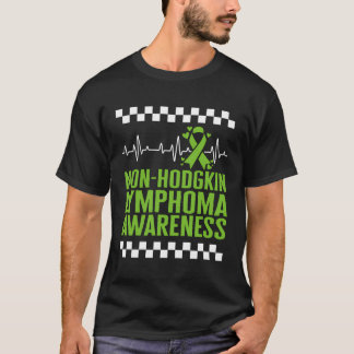 Icke-hodgkin Lymphoma Awareness Lime Ribbon Grönt T Shirt