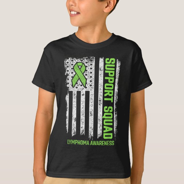 Icke-hodgkin Lymphoma Support Squad Lymphoma Cance T Shirt (Framsida)