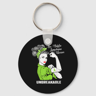 Icke-hodgkin Lymphoma Warrior Obrytbar medvetenhet Nyckelring