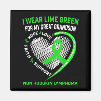 Icke Hodgkins lymfom Cancer Medvetenhet Tröja Stor Magnet