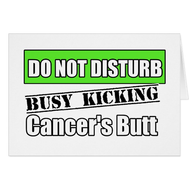 Icke- hodgkins lymfom Cancer ska inte disturb Hälsningskort (Framsidan Horizontal)