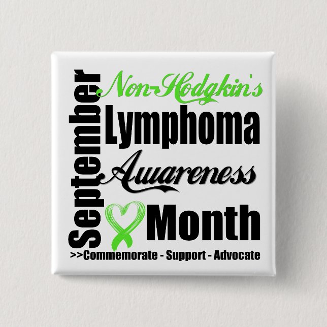 Icke-hodgkins Lymphoma Awareness Monde Advocate Knapp (Framsida)
