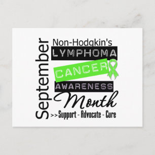 Icke-Hodgkins lymphoma AWARENESS Month Vykort