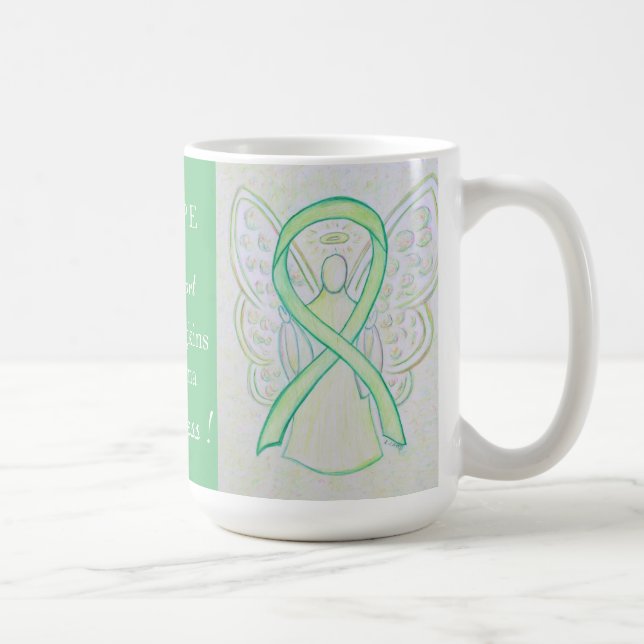 Icke-hodgkins Lymphoma Awareness Ribbon Angel Mugg (Höger)